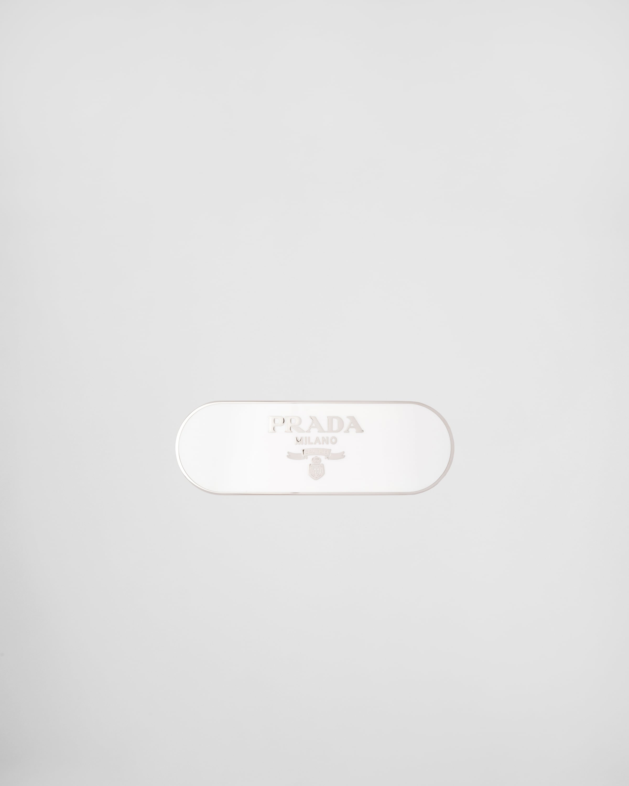 

Металлическая заколка для волос Prada, белая