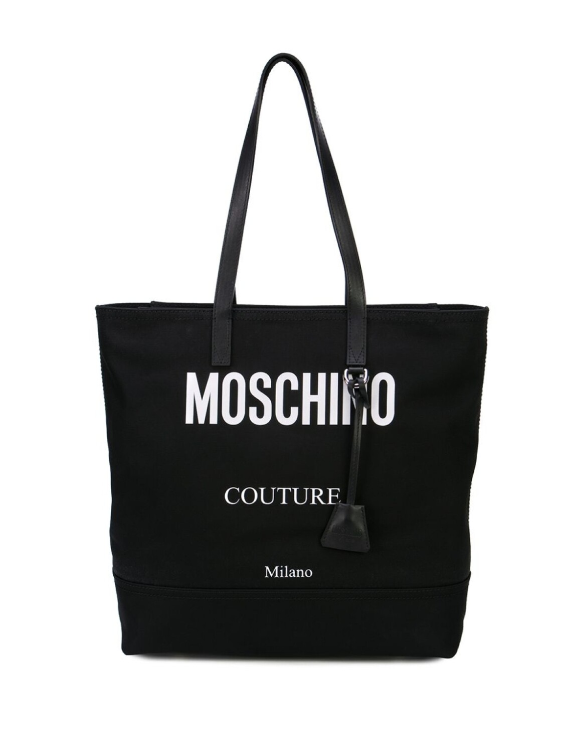 

Moschino сумка-тоут с контрастным логотипом, черный