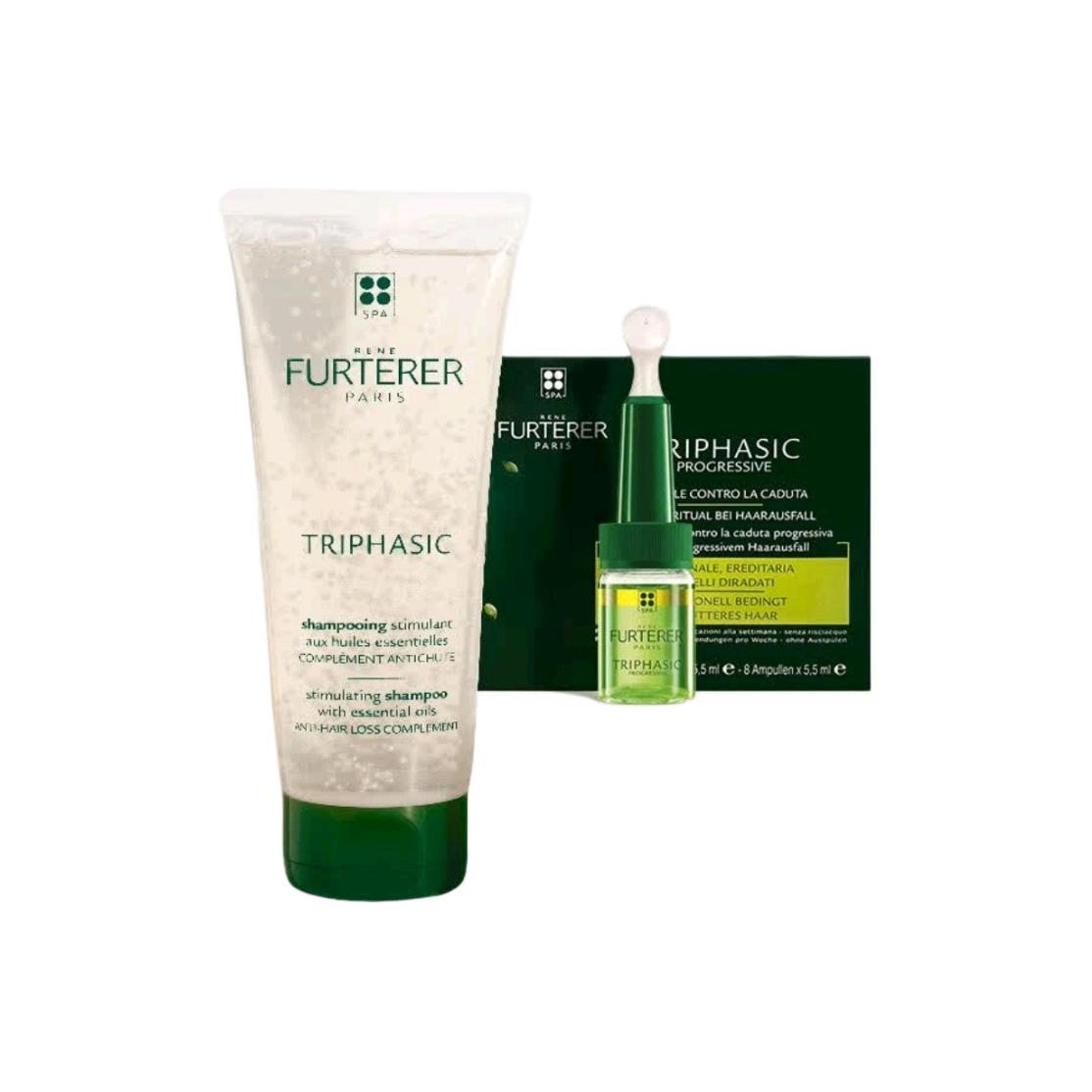 FULVDEYA набор шампунь и кондиционер для укрепления и роста волос Rene Furterer, two-piece set: hair strengthening shampoo 200ml+hair growth essence 5.5ml*8/box