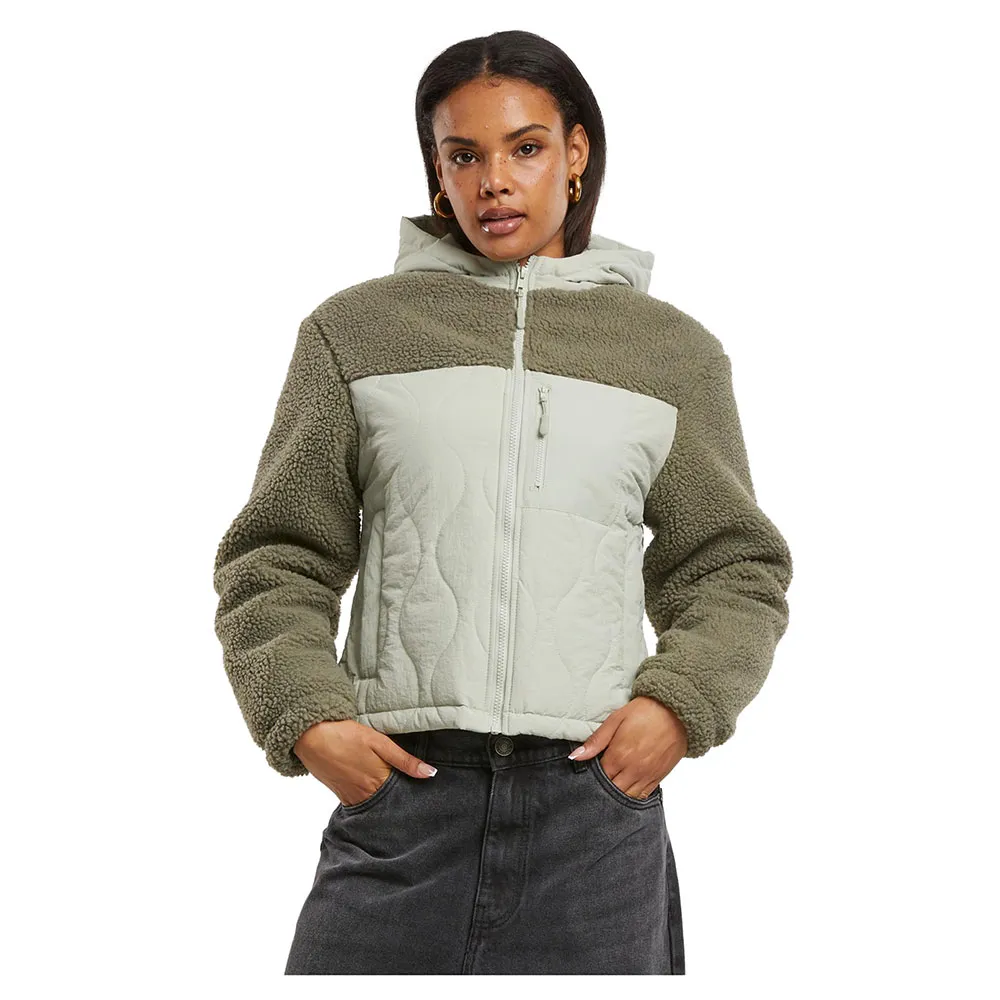 

Куртка Urban Classics Sherpa Crinkle Nylon Mix, зеленый
