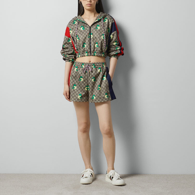 Куртка женская Gucci Коллекция Китайский Новый год, Тематический дизайн, Бежевый — фото 2