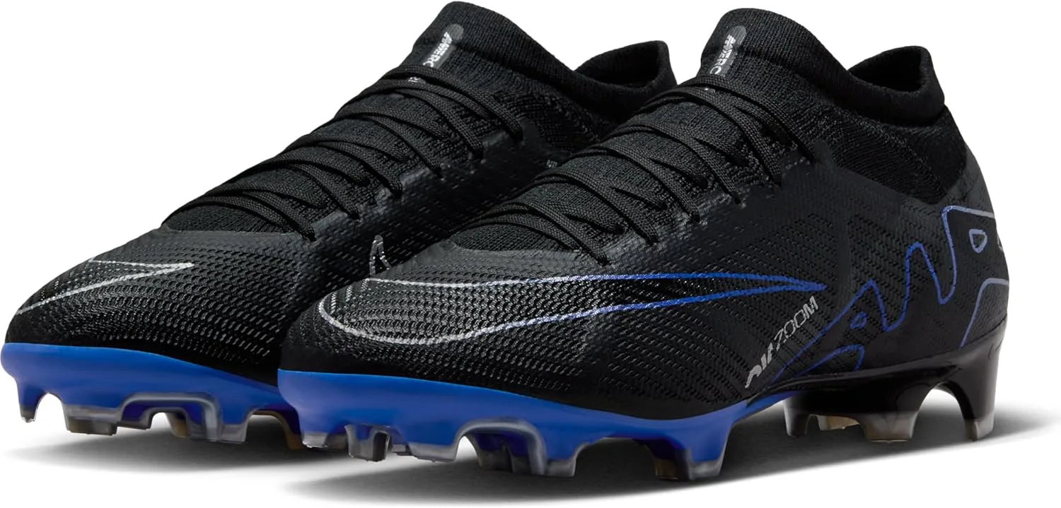 Футбольные бутсы NIKE Vapor 15 Pro для мужчин, черный хром/гипер-синий, размер 10 US — фото 3