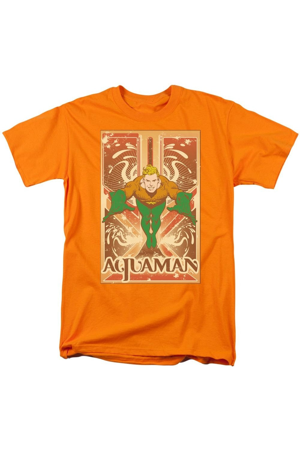

Футболка с коротким рукавом для взрослых DC Comics Aquaman Gildan, оранжевый