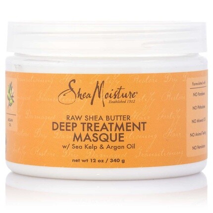 

Маска для глубокого лечения с сырым маслом ши, 12 унций, 355 мл, Shea Moisture