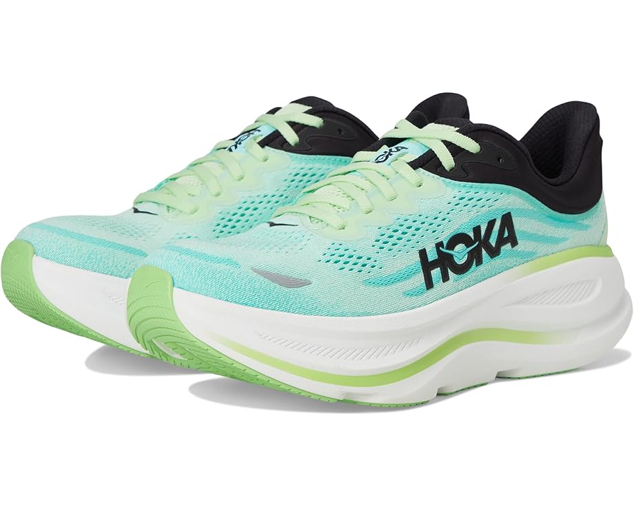 

Кроссовки Hoka Bondi 9, цвет Luna Moth/Blue Spark