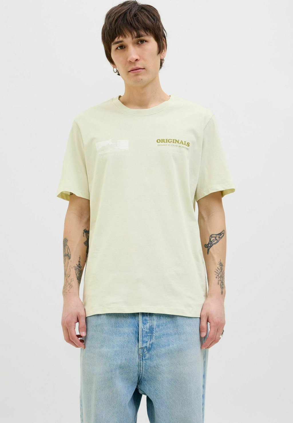 

Футболка с принтом RUNDHALSAUSSCHNITT Jack & Jones, светло-зеленый