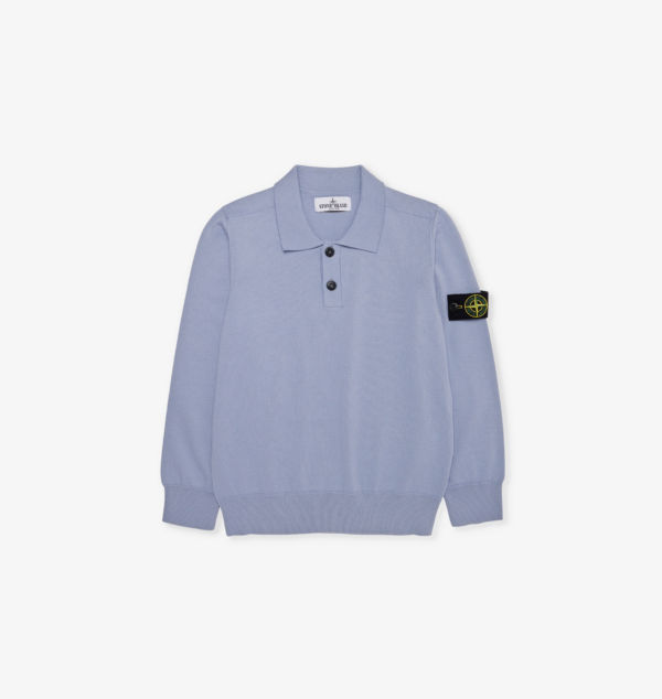 

Футболка-Поло из шерстяной ткани с фирменным значком 6-12 лет Stone Island, цвет lilac