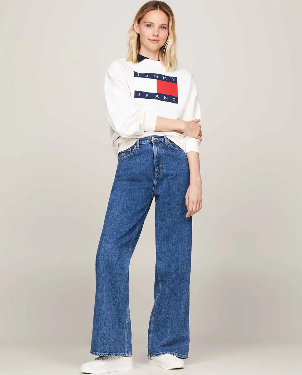 

Женские джинсы Claire с высокой посадкой Tommy Jeans, цвет Azul Índigo