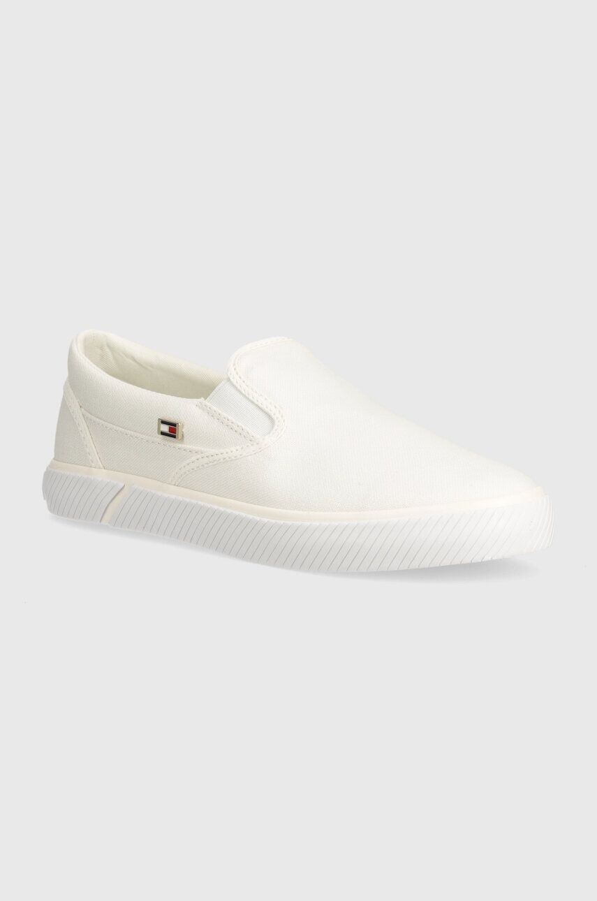 

Кроссовки Tommy Hilfiger VULC CANVAS, белый