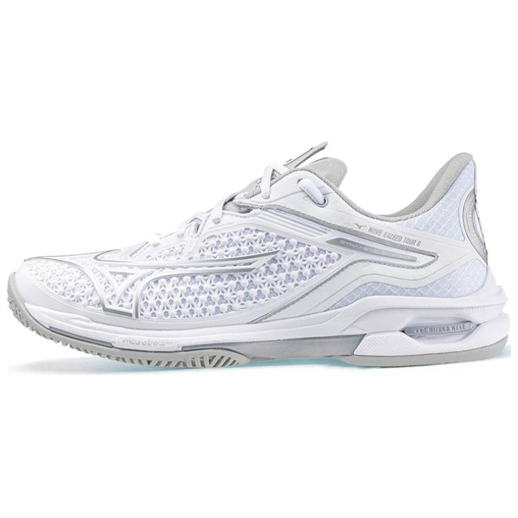 

Mizuno Wave Exceed Tour 6 нескользящие износостойкие низкие теннисные кроссовки Unisex White