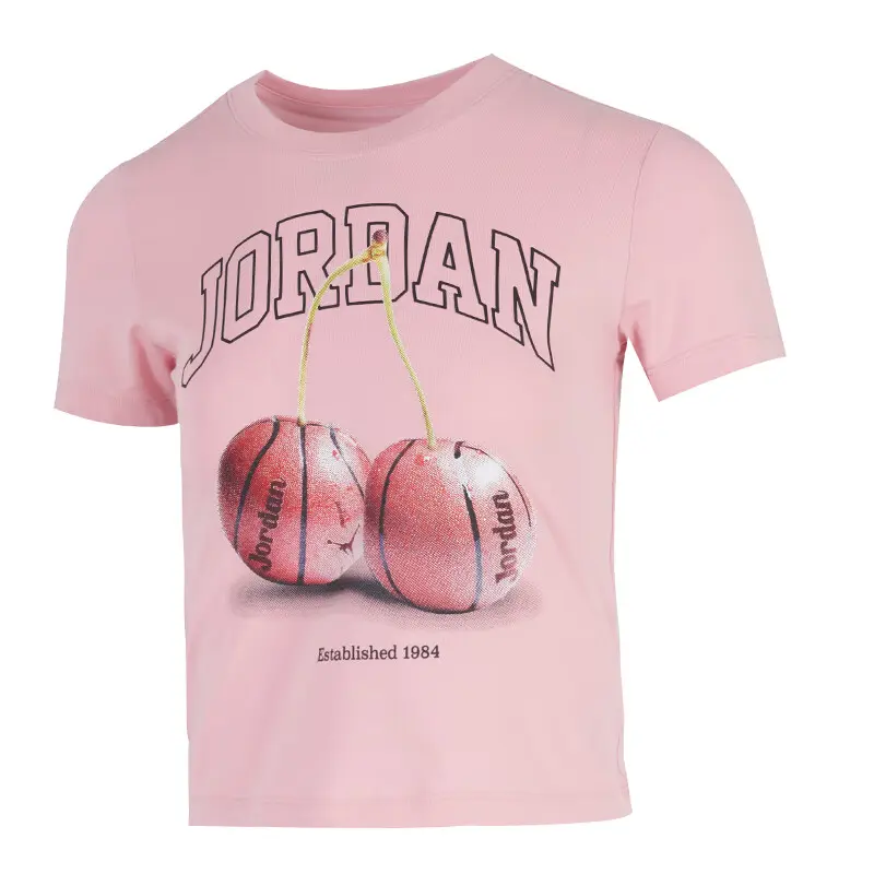 

Jordan Футболка женская розовая, Розовый, Jordan Футболка женская розовая