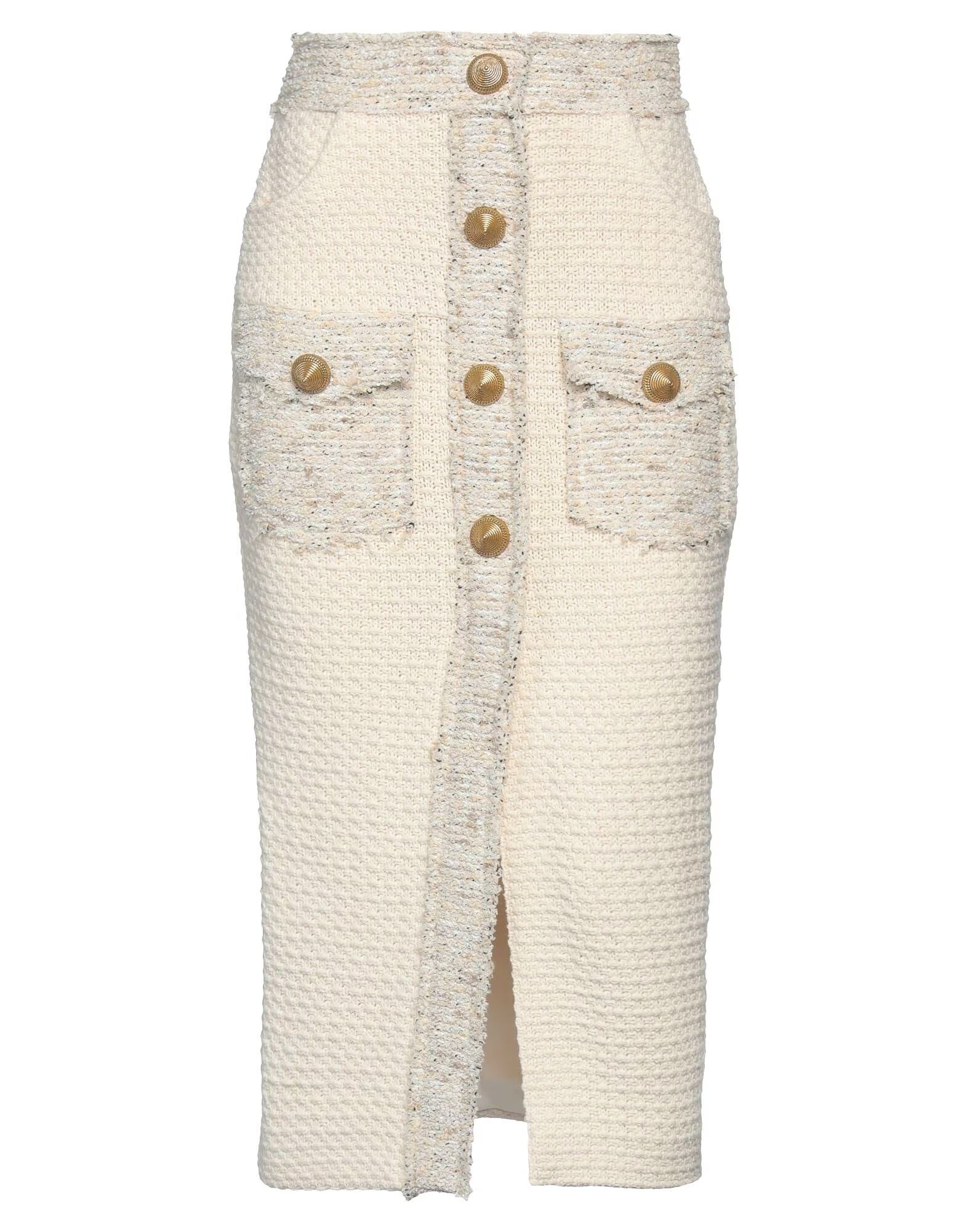 

Юбка миди Balmain, айвори