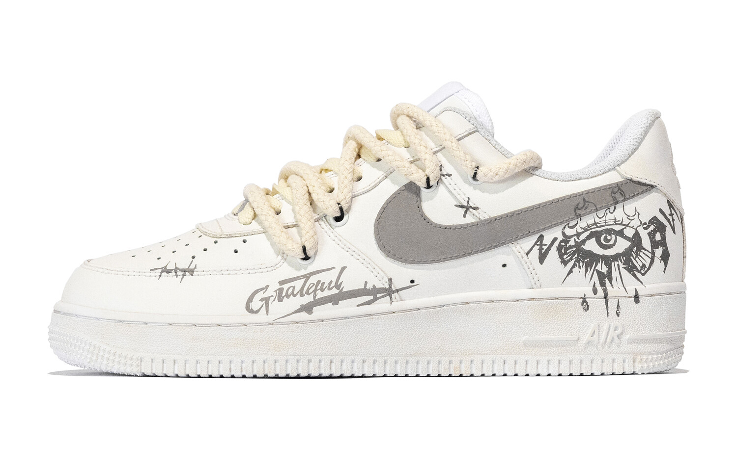 

Кроссовки Nike Air Force 1 Skateboarding Shoes Men Low-top Beige/brown, цвет Twilight Eyes
