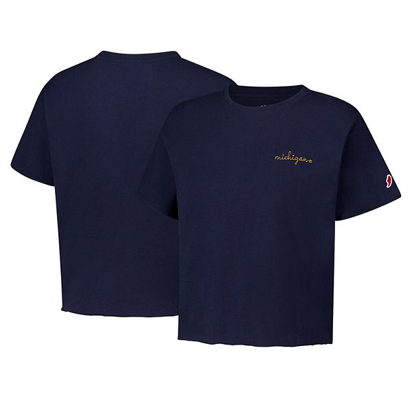 

Женская футболка midi michigan wolverines clothesline cotton в цвете navy League Collegiate Wear, Синий, Женская футболка midi michigan wolverines clothesline cotton в цвете navy League Collegiate Wear