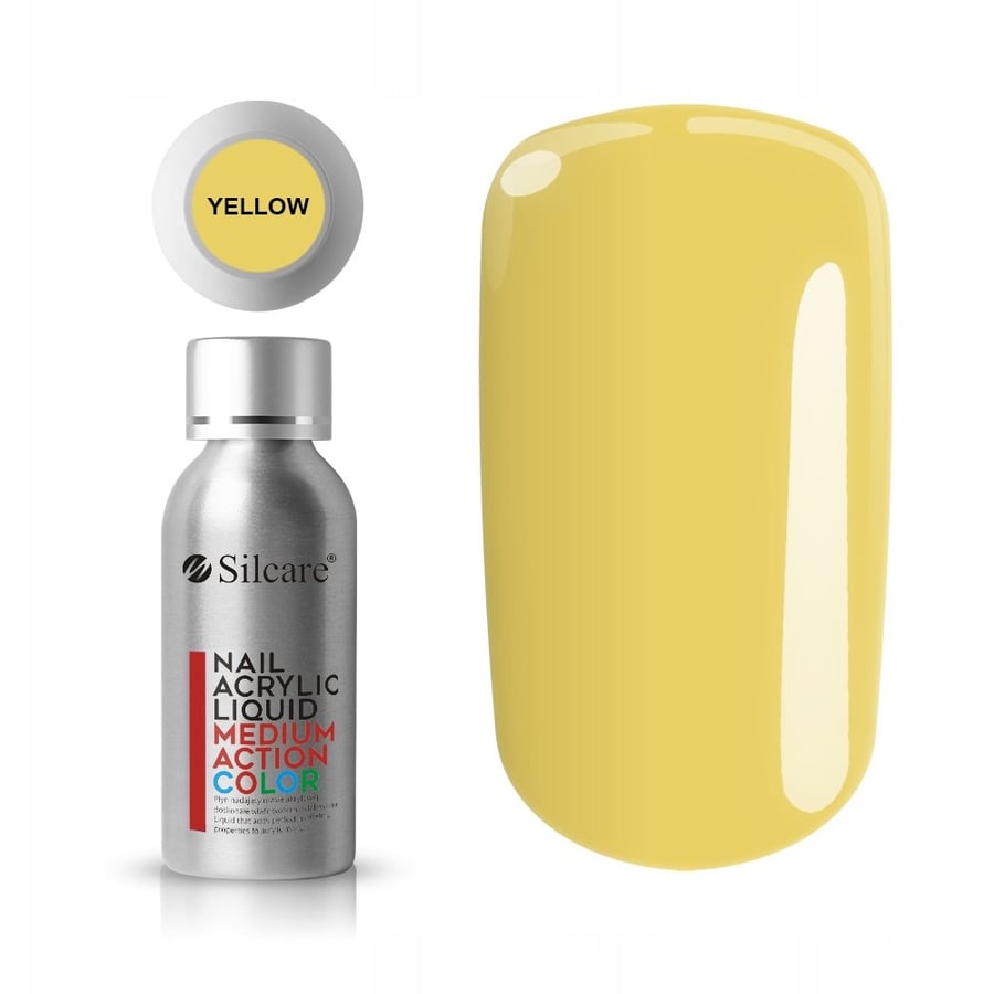 

Жидкий акриловый лак для ногтей Silcare Acrylic Medium Action Yellow 50 мл