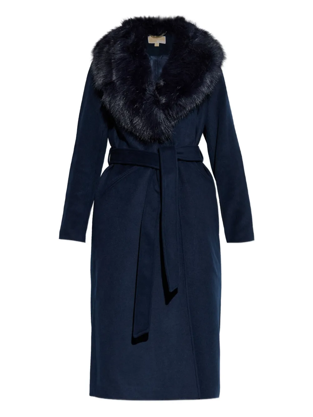 

Пальто с поясом Michael Michael Kors, синий