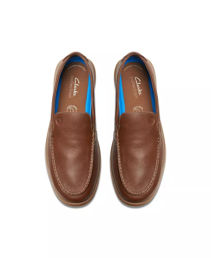 Мужские кроссовки Flexway Step Slip On Clarks, коричневый/бежевый — фото 4