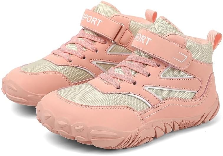

Детские кроссовки M20 с широким носком для активного отдыха на природе, противоскользящая спортивная обувь для походов, велоспорта, кросс-кантри, отдыха, хлопковые кроссовки с пятью пальцами Ffblwei, розовый