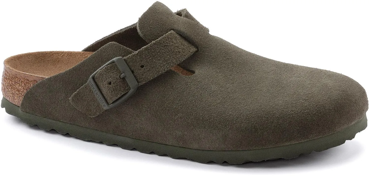 Бостонские клоги для женщин Birkenstock, Thyme Suede