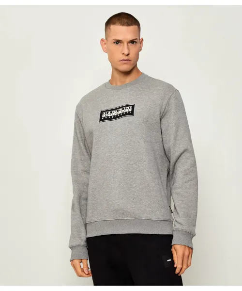 

Толстовка с логотипом b-box Relaxed fit Napapijri, серый