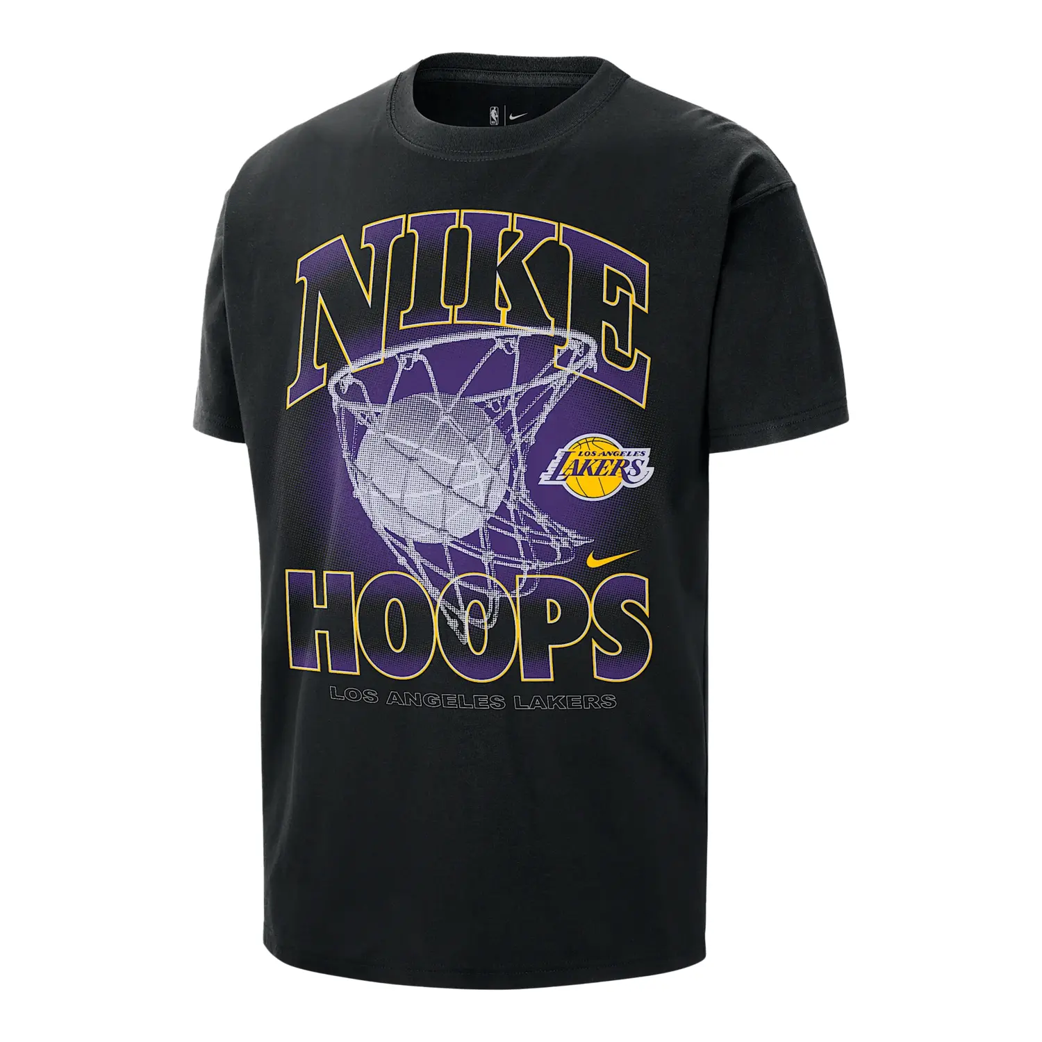 

Футболка Los Angeles Lakers Courtside мужская NBA Max90 Nike, черный