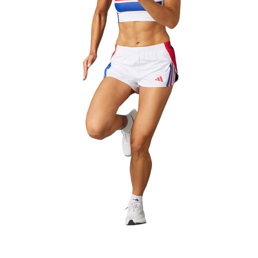 С AdiClub Adizero Retro Running Shorts Adidas, белый — фото 2