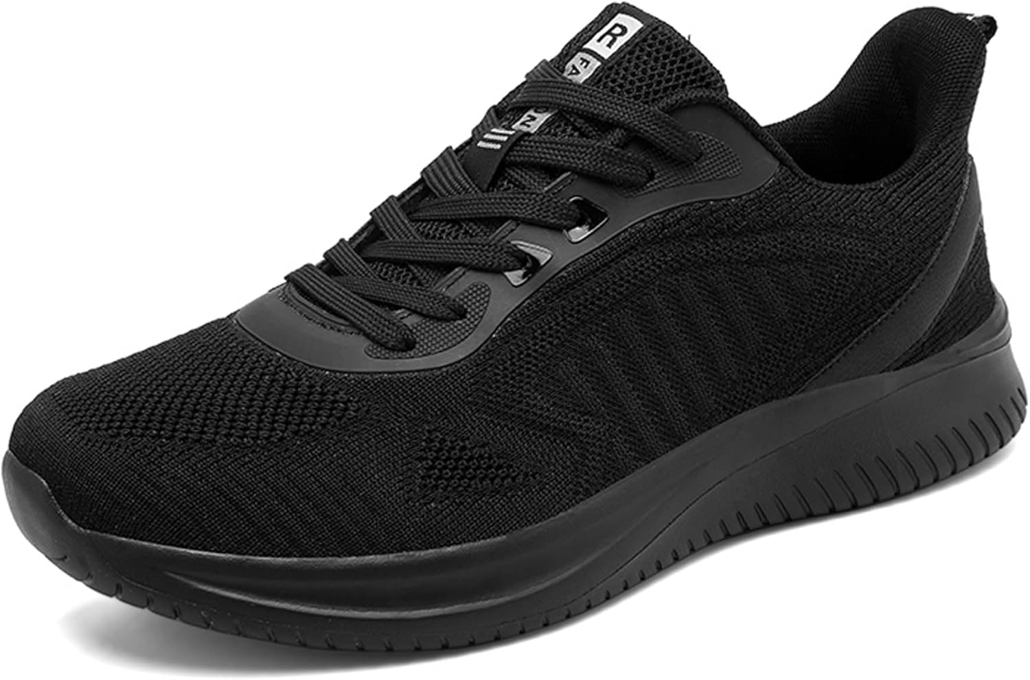 

Мужские легкие кроссовки с шнуровкой, антискользящие, с поддержкой свода стопы, для повседневной носки, дышащие, с амортизацией, для тренировок, бега, прогулок в парке, уличного спорта и баскетбола Dzbajrqm, черный