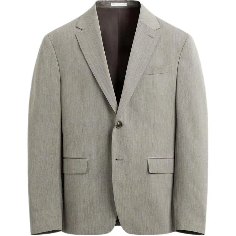 Мужской деловой костюм с воротником Brown/Dark Taupe ZARA, Brown/Dark Taupe