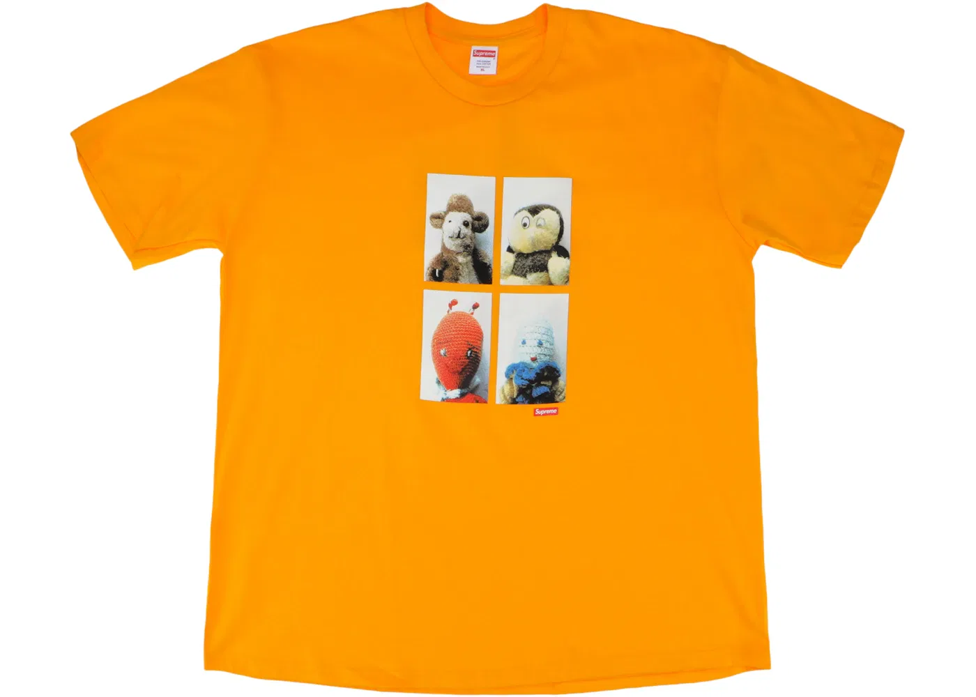 Мужская футболка с принтом Supreme Mike Kelley AhhYouth! Tee, Bright Orange