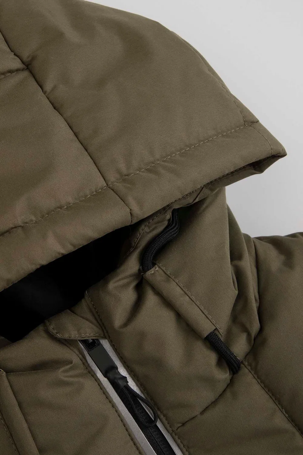 Детская зимняя куртка с капюшоном Madchen Wanderjacke Winterjacke warm ZL3 Lemon Explore, Khaki — фото 3