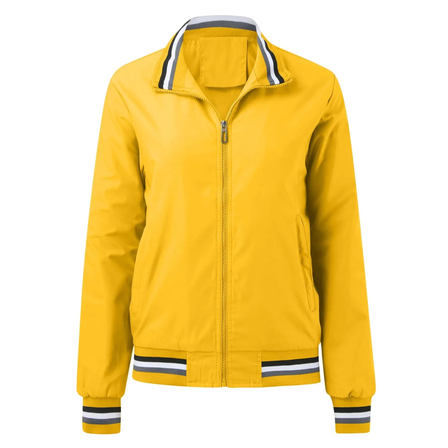 Женская куртка с принтом Autumn Fashion, yellow — фото 3