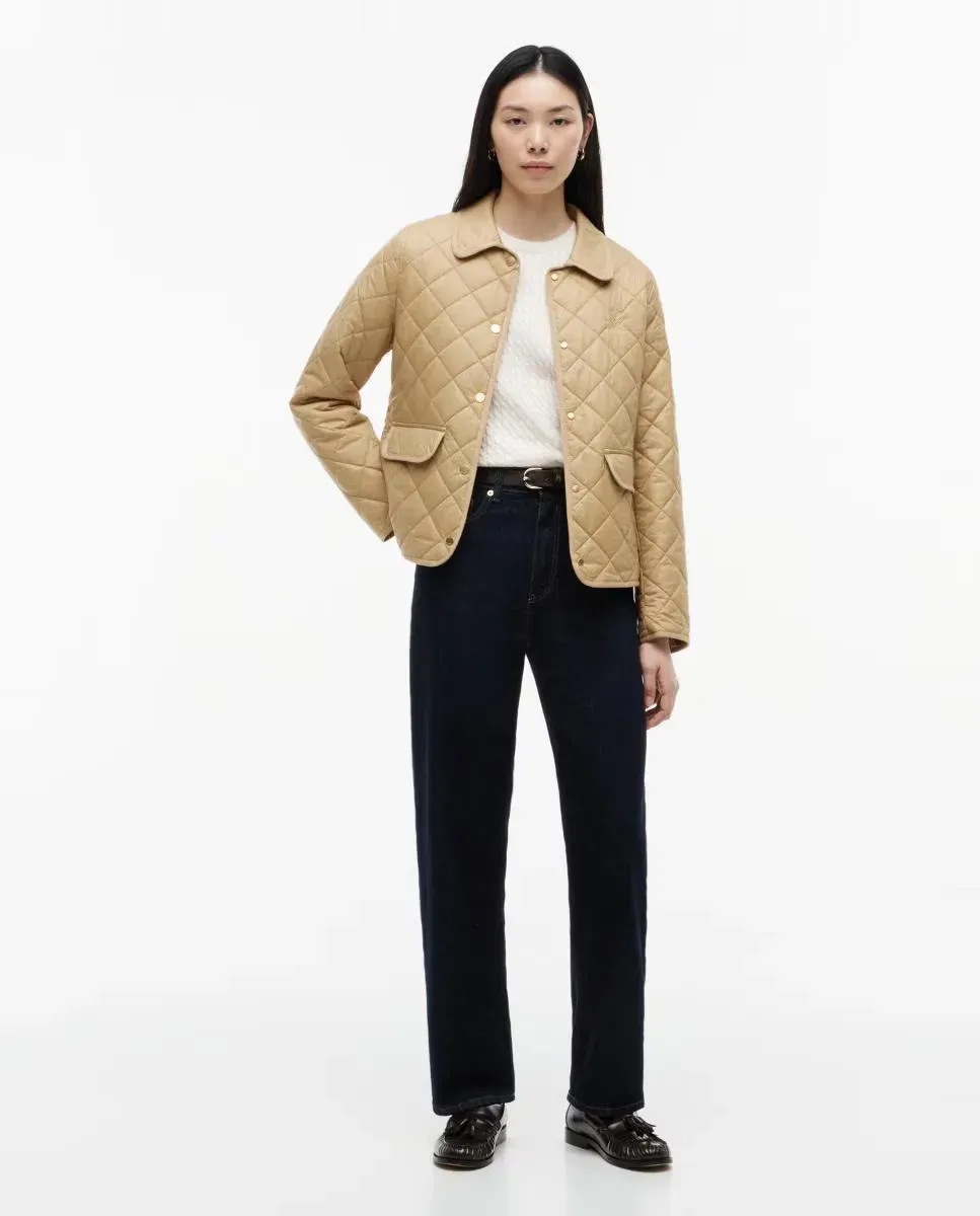 Женское стеганое пальто с ромбовидным узором Tommy Hilfiger, Camel — фото 2