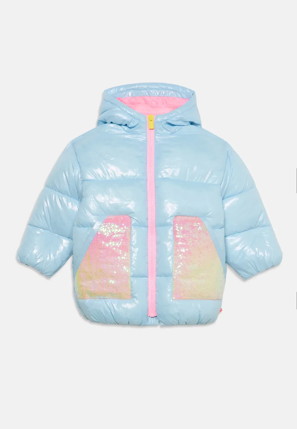 Пуховая куртка для девочки - зимняя куртка Billieblush, Blue — фото 3