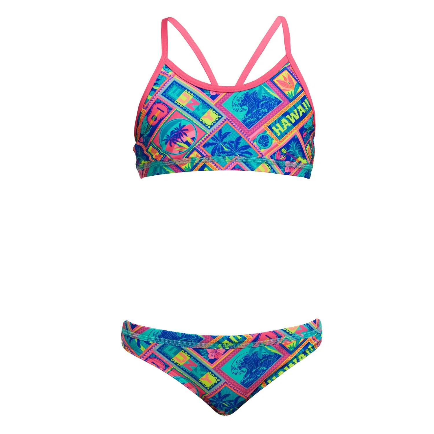 Детское бикини для девочек Coco Canel Funkita, Bunt