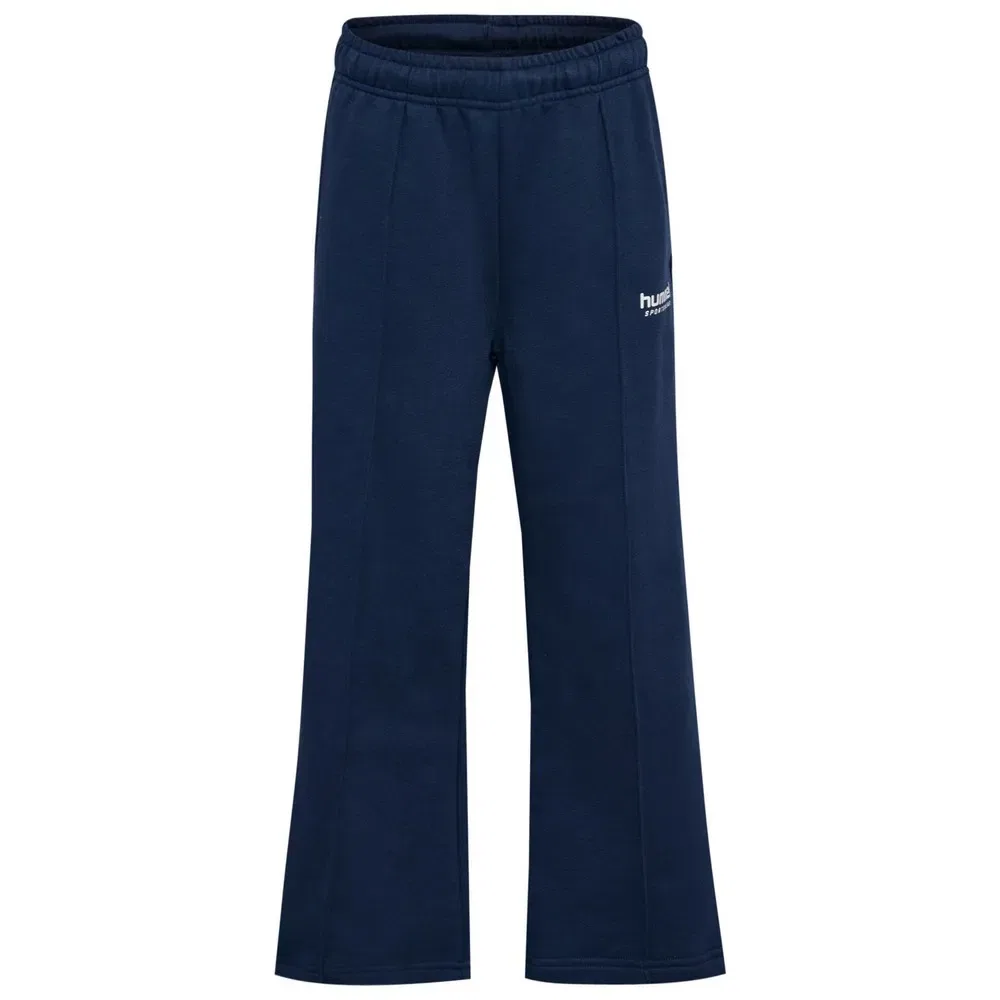 Детские спортивные штаны свободного кроя со складками Hummel Loose WL Pintug, Blue — фото 3