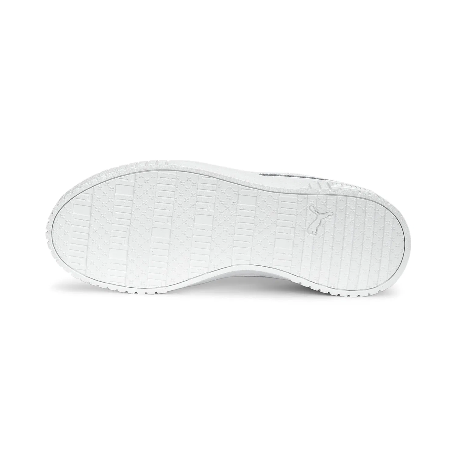 Детские кроссовки для девочек с перфорированным верхом Carina 2.0 PUMA, Wide White White Silver — фото 3
