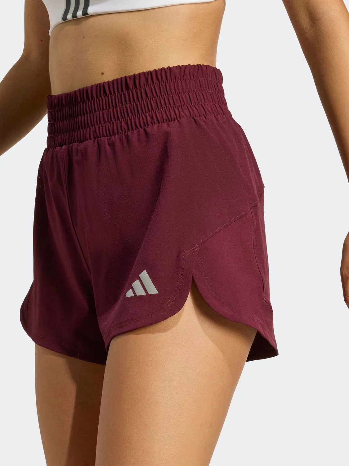 Шорты для тренировок adidas Tech Pacer, Maroon Red — фото 4
