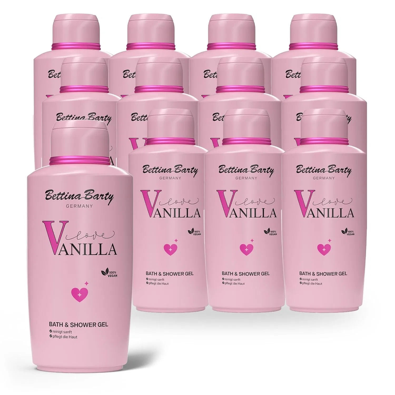 Гель для душа Love Vanilla, Bettina Barty, 12 x 500 мл, Pink