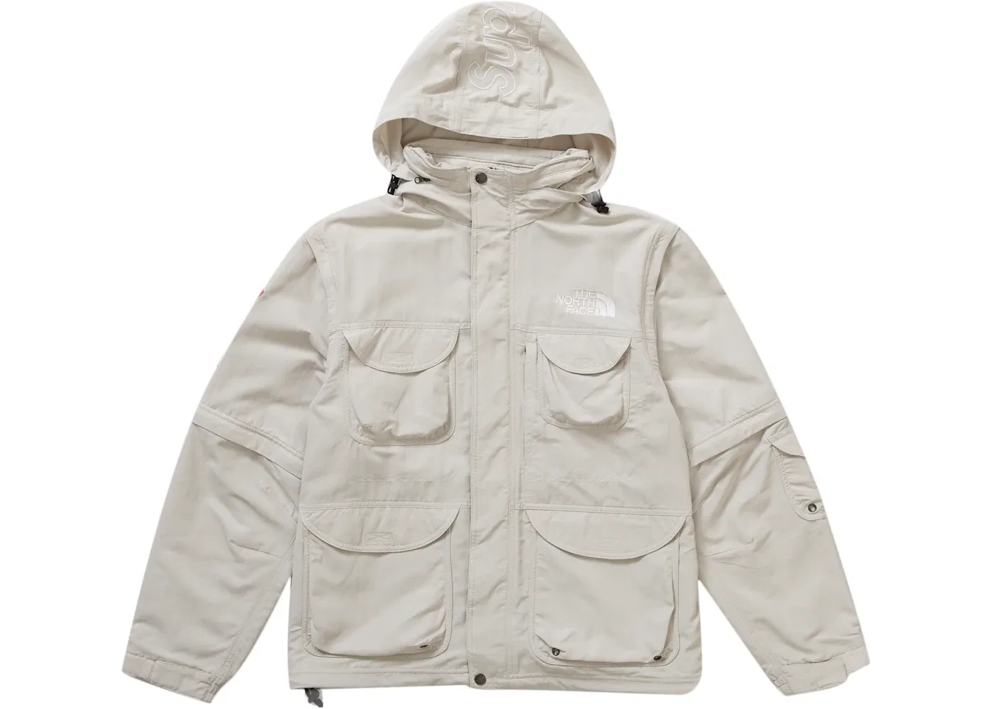 Мужская куртка-трансформер с принтом Supreme The North Face Trekking Convertible Jacket, White