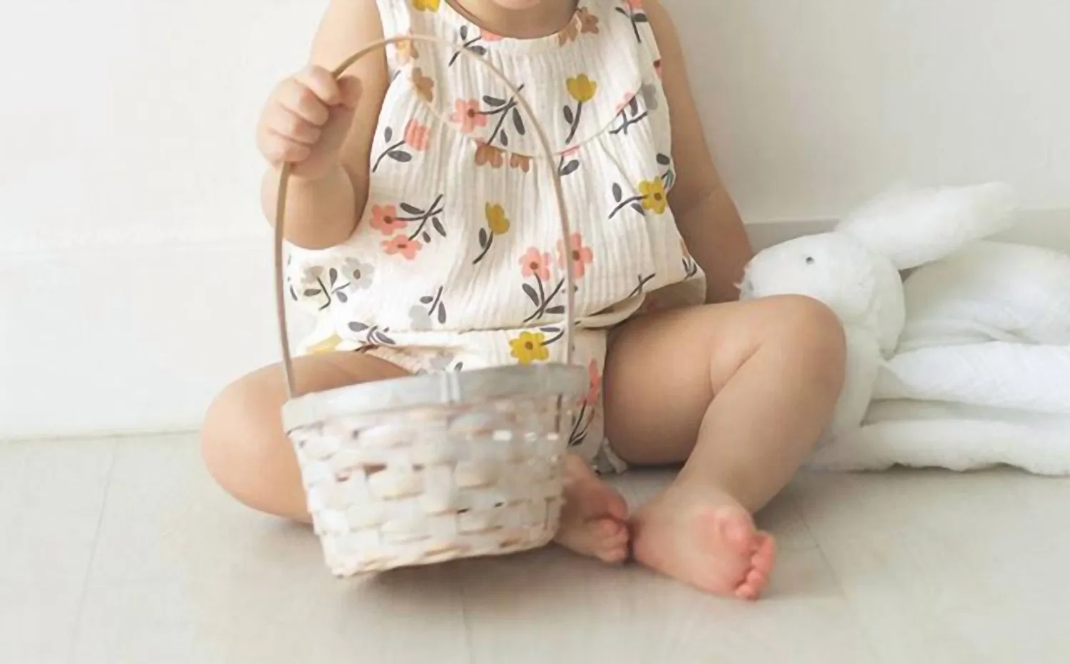 Детский боди-комбинезон без рукавов с принтом Bubble Sleeveless Romper In Floral Santa Barbara Design Studio