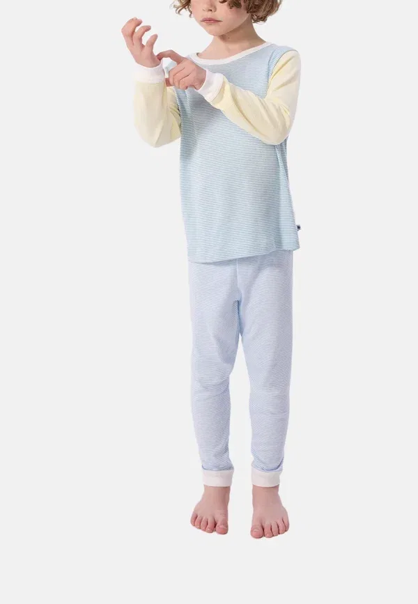 Пижамный комплект из рибаны полоска Pyjalong Petit Bateau Mimi Multico