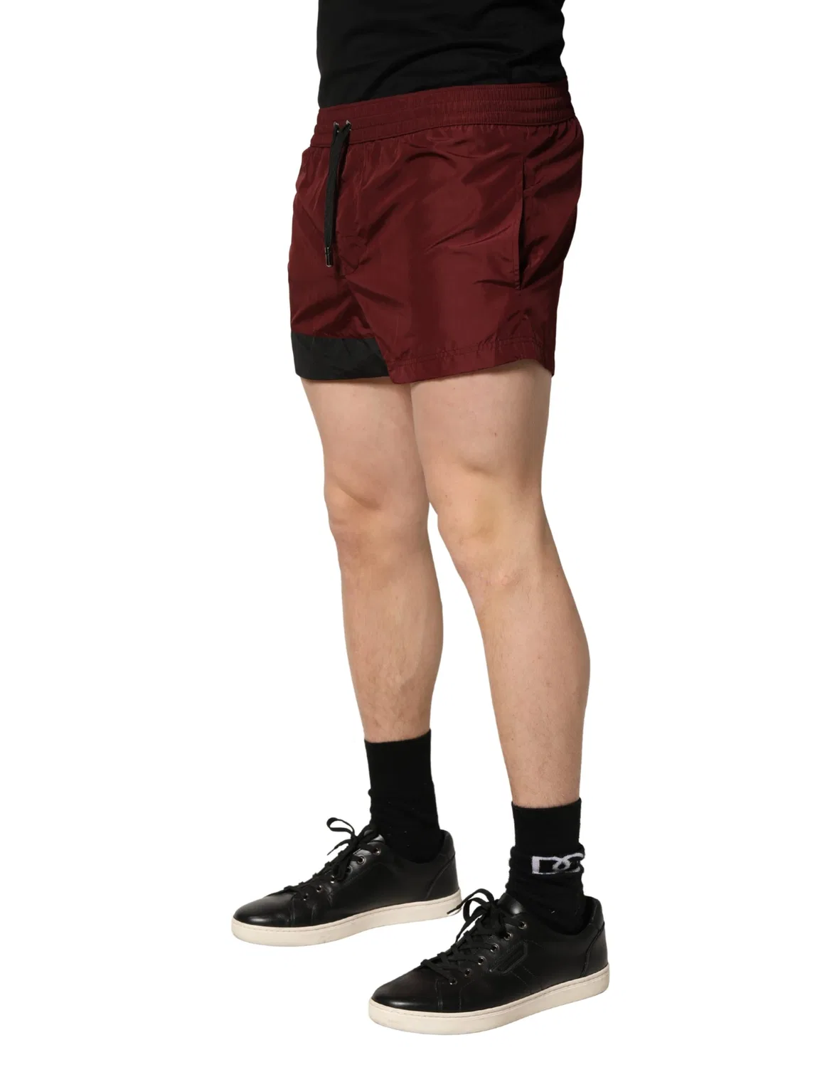 Мужские плавки-шорты с логотипом Dolce & Gabbana, Maroon — фото 3