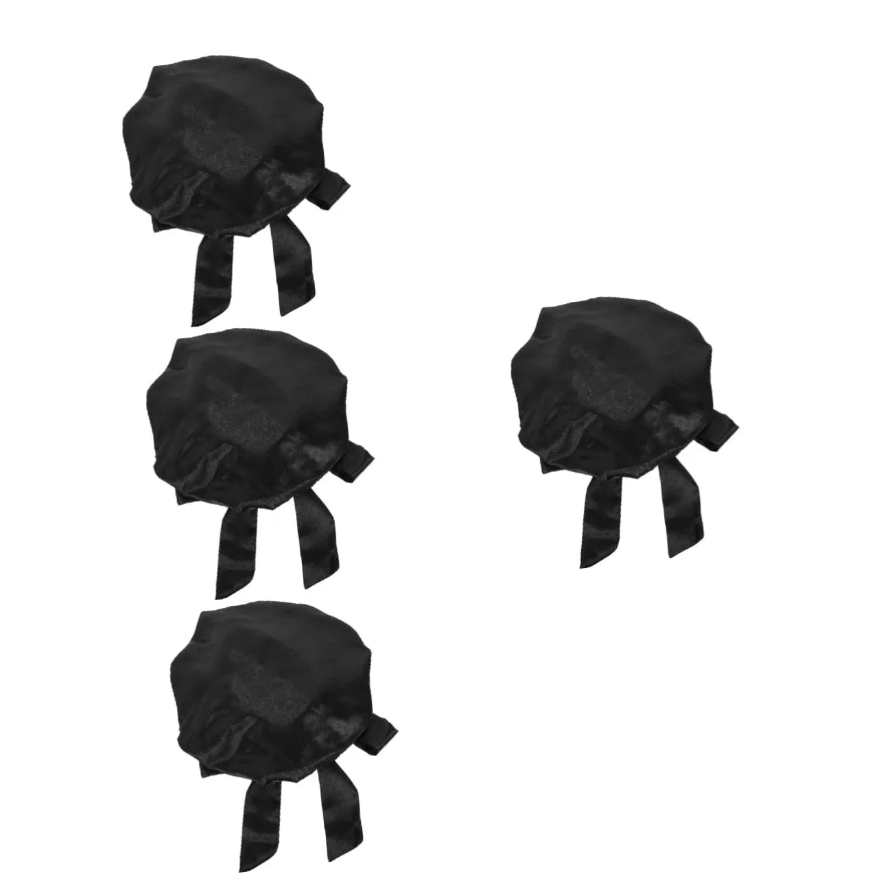 Шапочка для душа 4 Pack Satin, Minkissy, Black