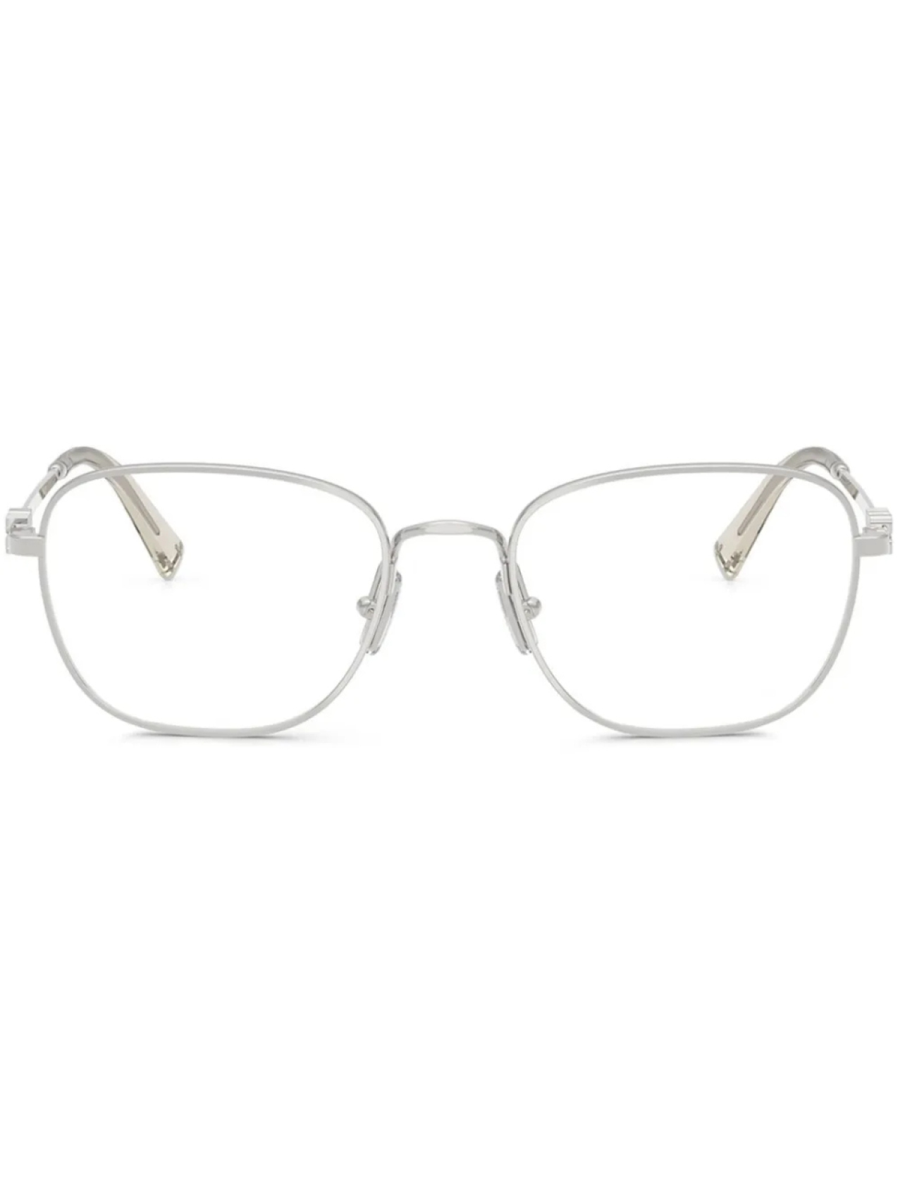 

Очки в квадратной оправе Miu Miu Eyewear, серебряный