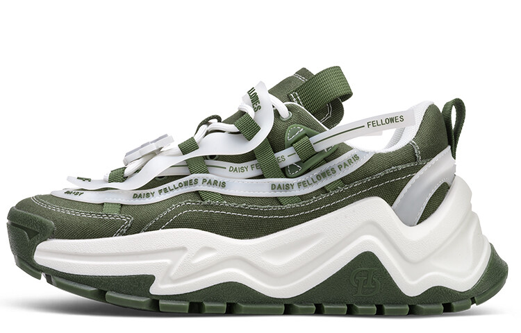 

Кроссовки DAISY FELLOWES Devil One Chunky Sneakers Unisex Low-top Green, хаки