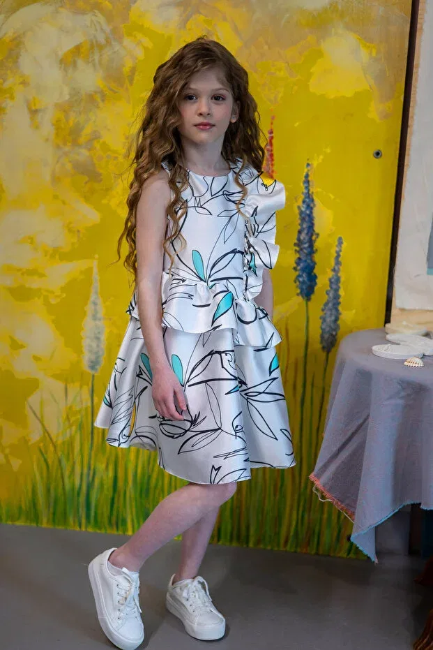 Детское платье для девочек хлопковое Sheshe, Patterned — фото 3