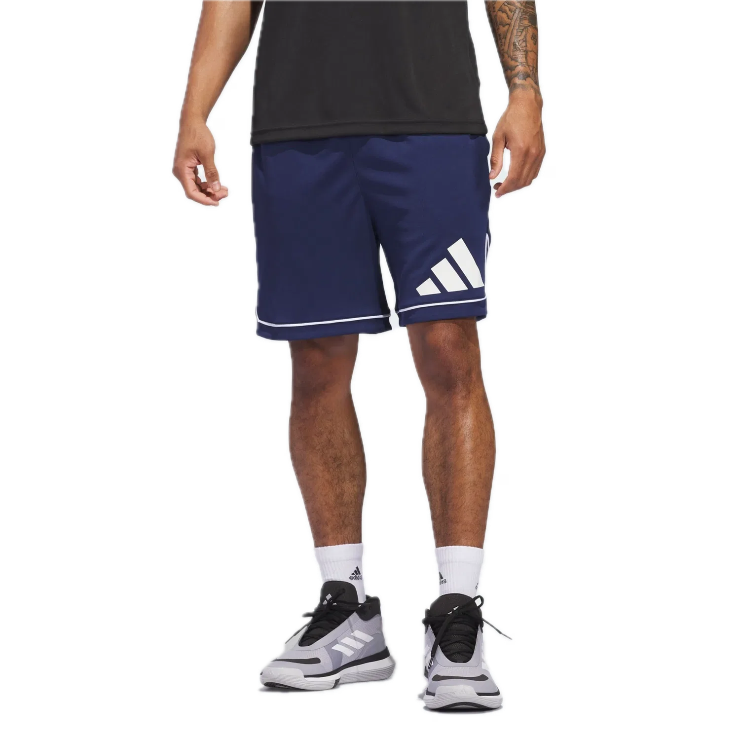 Мужские спортивные шорты баскетбольные Adidas, синий — фото 2