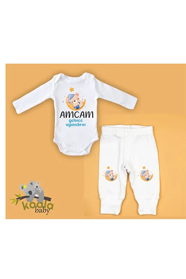 Детский комплект боди с длинным рукавом Uncle Cactus Collection, White