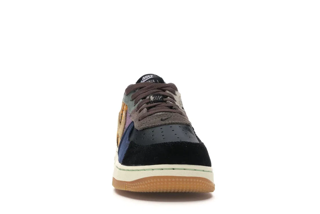 Детские кроссовки Lifestyle Nike Air Force 1 Low Travis Scott Cactus Jack (PS), Multi-Color/Muted Bronze-Fossil — фото 2