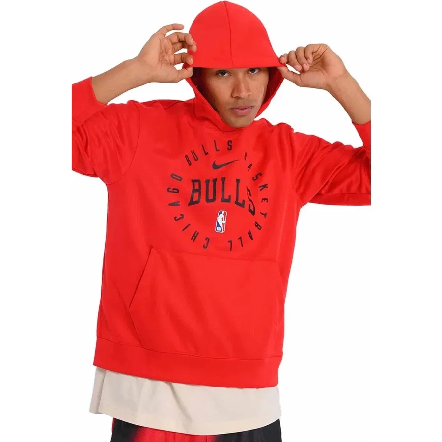 Мужской свитшот с капюшоном Chi Mnk Df Sptlight Po Hdy Nike, Красный — фото 4
